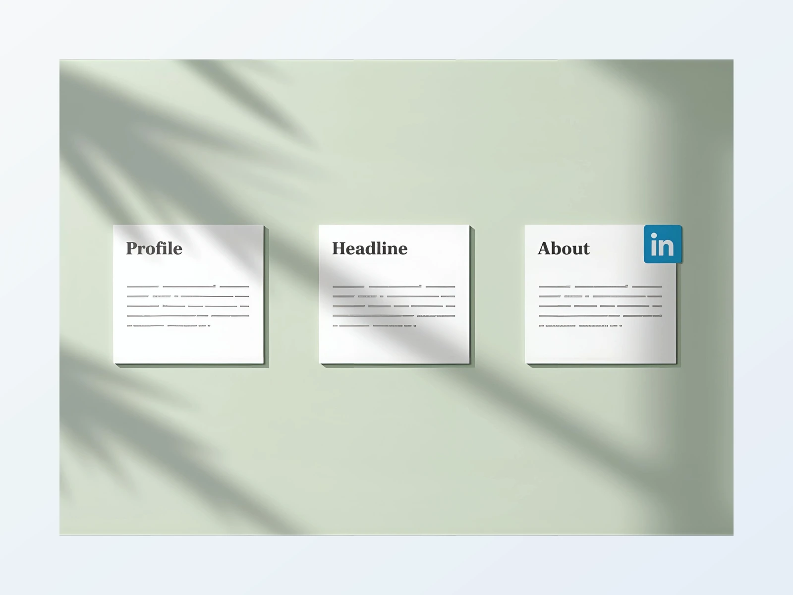 Optimised LinkedIn profile and analytics illustration